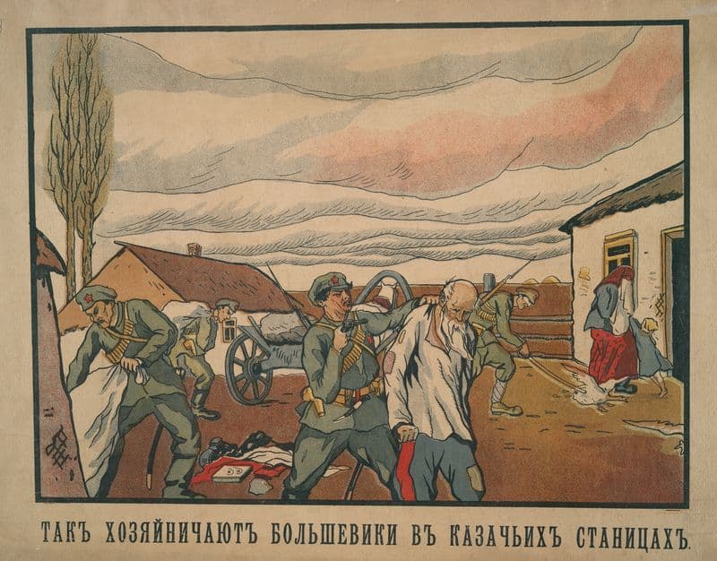 How the Bolsheviks Punish Villages (1915 - 1925) as a canvas print