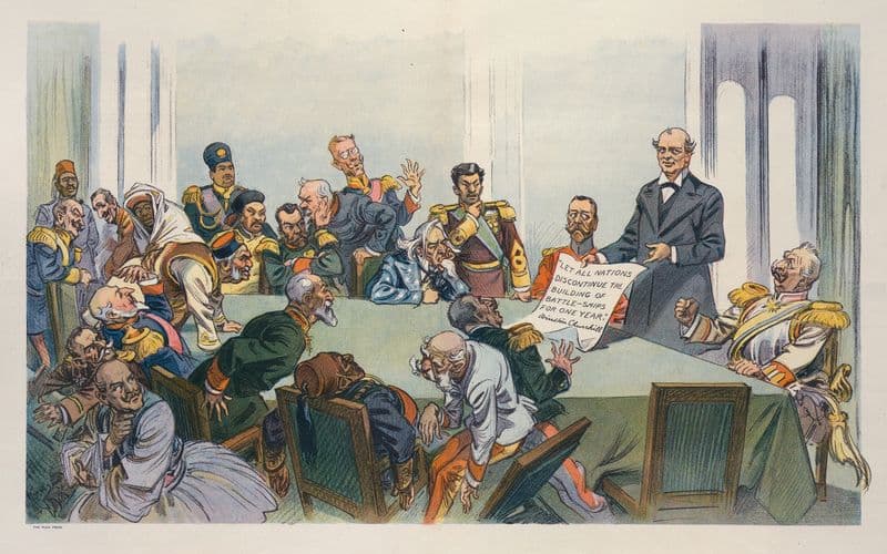 How the peace congress receives its first practical suggestion as a canvas print
