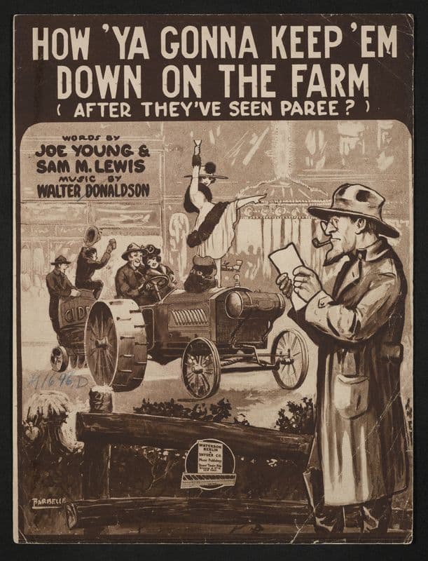 How ‘ya gonna keep ’em down on the farm as a canvas print