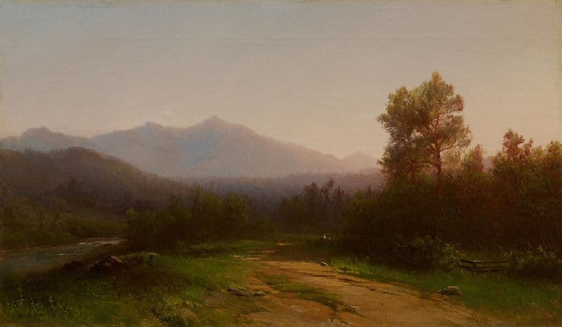 Hudson River Landscape (c. 1860-1865) as a canvas print