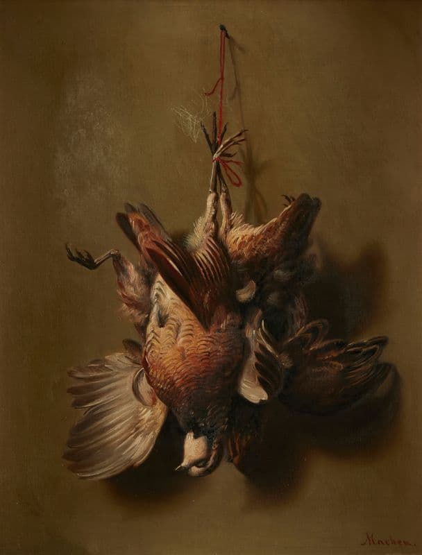 Hunt Trophy of Birds as a canvas print