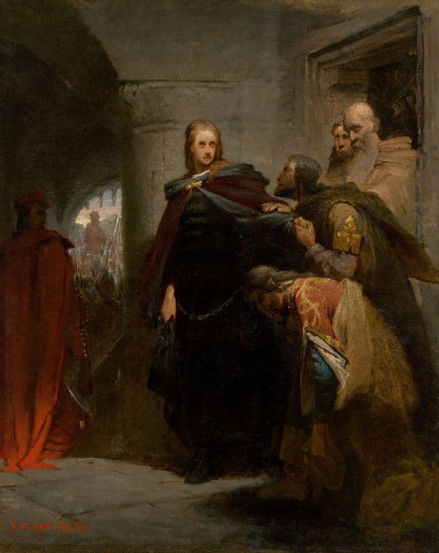 Hunyadi’s Farewell to his Homeland (between 1864 and 1866) as a canvas print