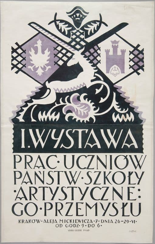 I Wystawa prac uczniów Państwowej Szkoły Artystycznego Przemysłu as a canvas print
