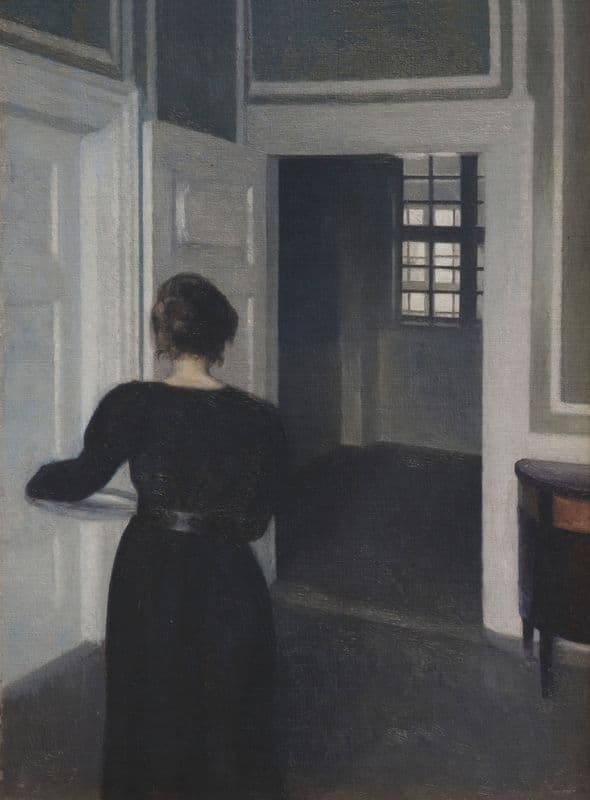 Ida In An Interior as a canvas print
