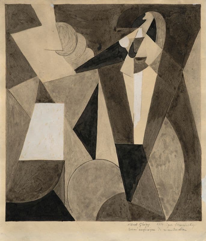 Igor Stravinsky as a canvas print