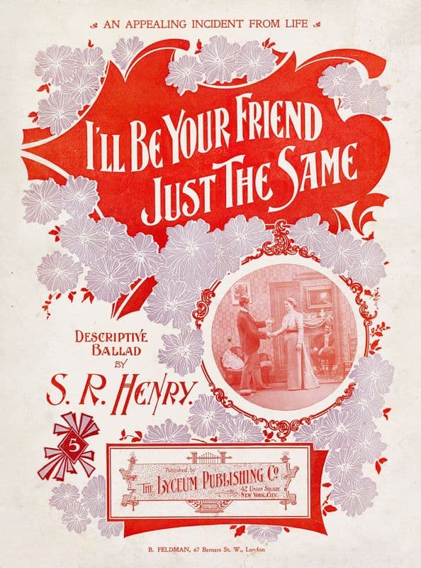I’ll be your friend just the same as a canvas print