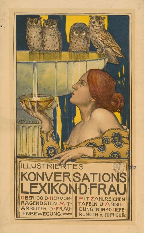 Illustriertes Konversations-Lexikon der Frau as a canvas print