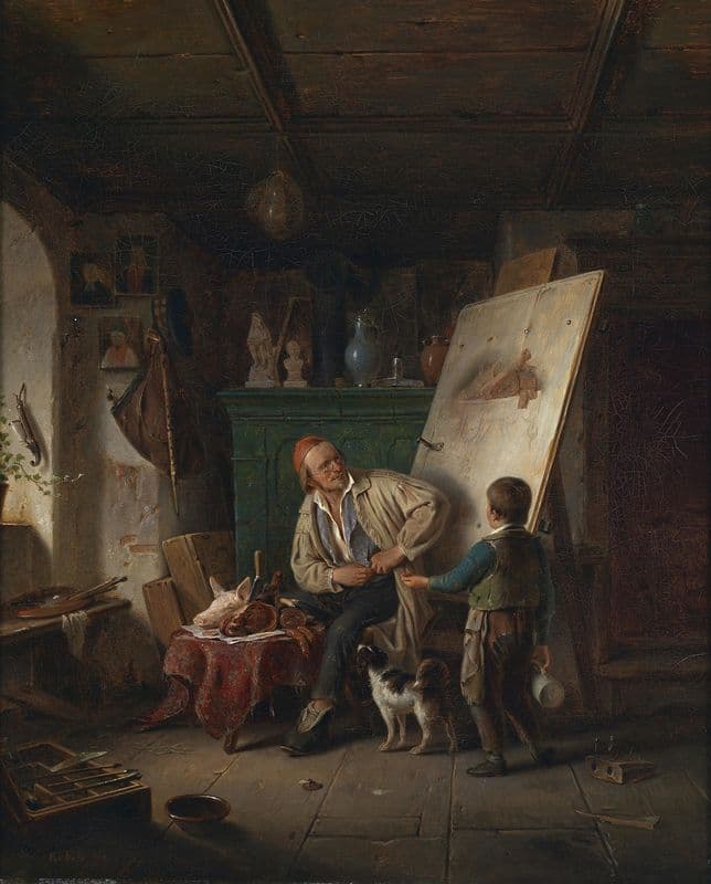 Im Atelier as a canvas print