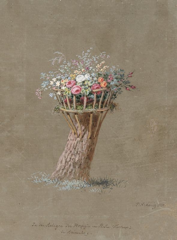 In den Anlagen der Herzogin von St. Leu (Hortenze) in Arènenberg as a canvas print