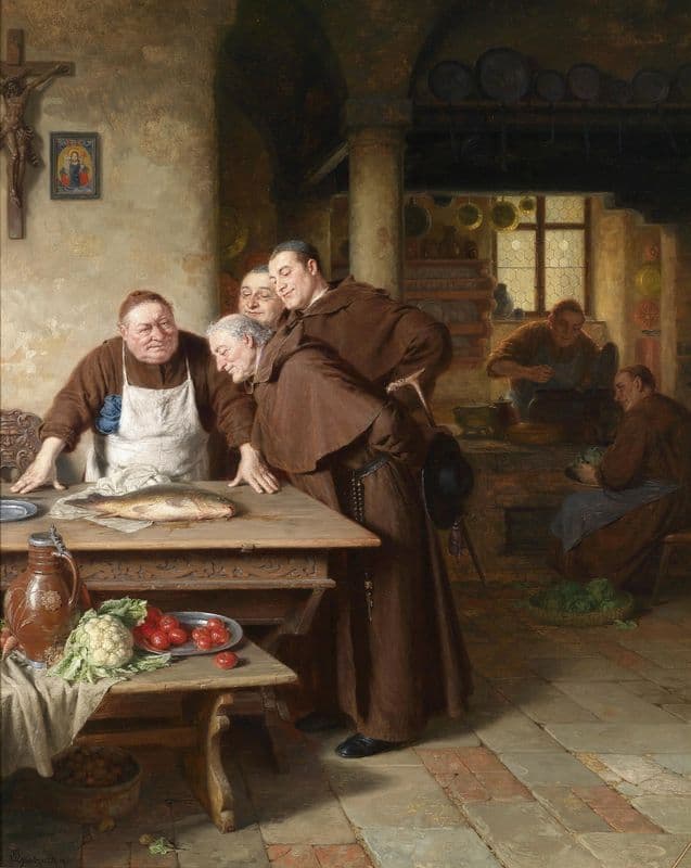 In der Klosterküche as a canvas print