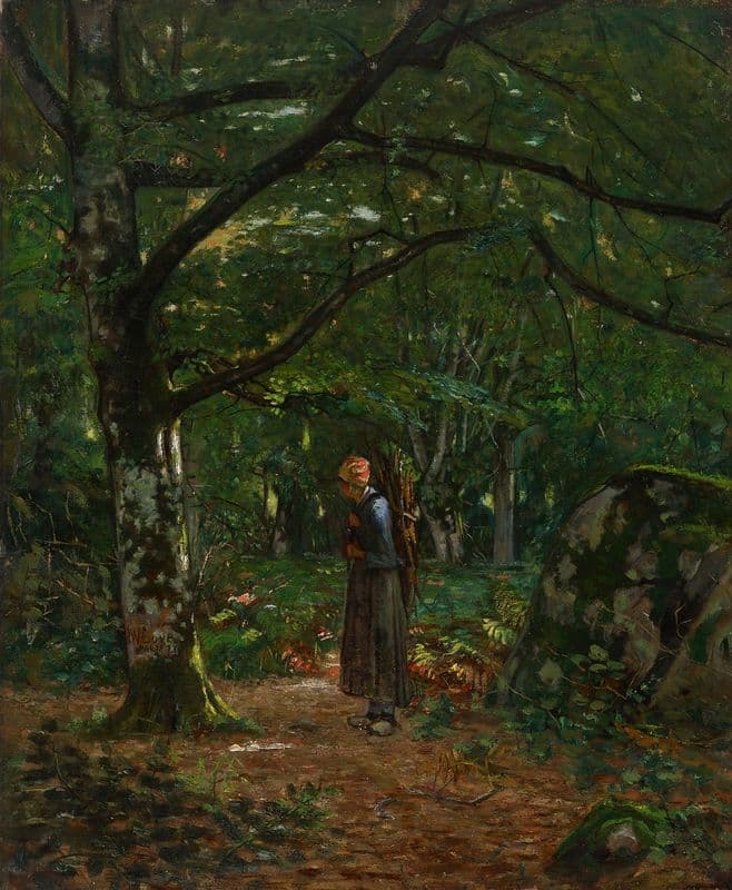 In Fontainebleau Woods (Fontainebleau Forest) as a canvas print