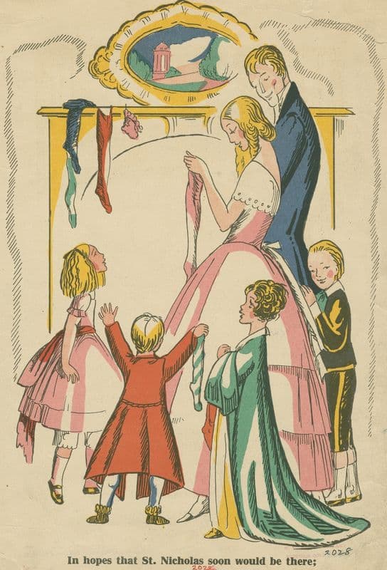 In hopes that St. Nicholas soon would be there. as a canvas print