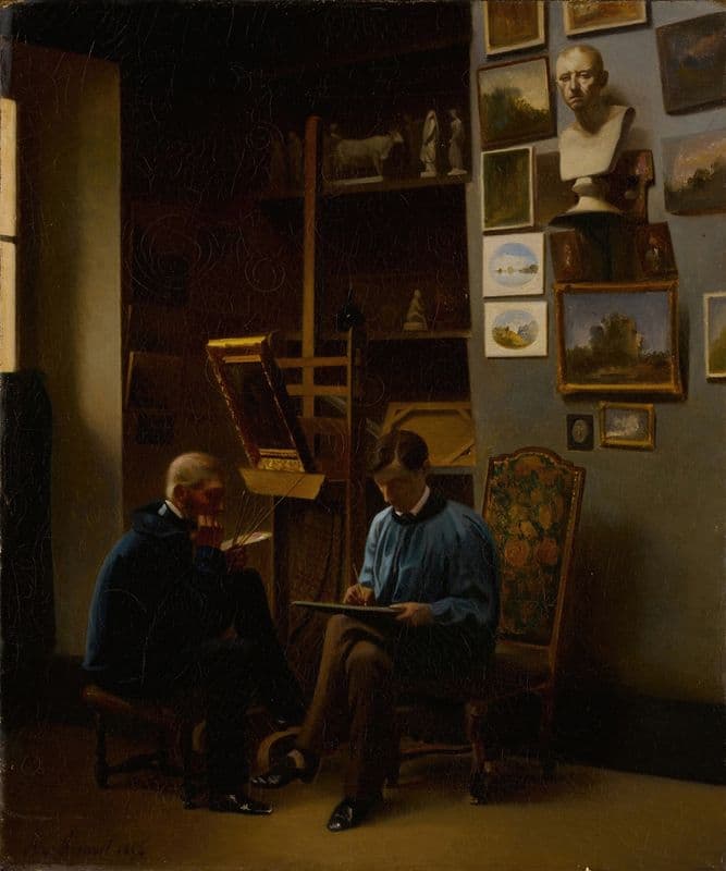 In The Artist’s Studio as a canvas print