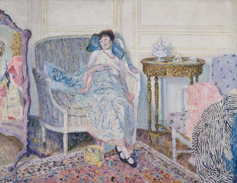 In the Boudoir as a canvas print