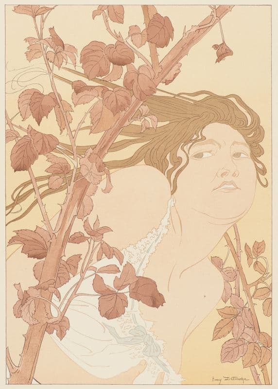 In the Brambles (Dans les Ronces) (ca. 1898) as a canvas print