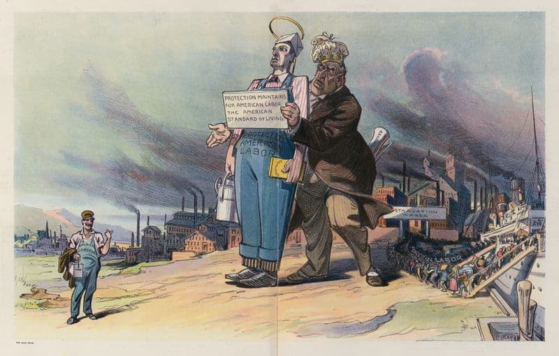 In the name of labor as a canvas print