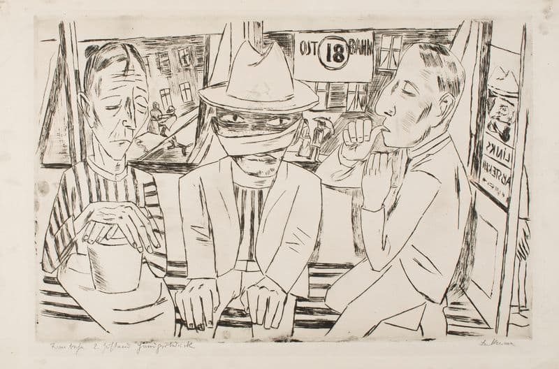 In the Tram as a canvas print