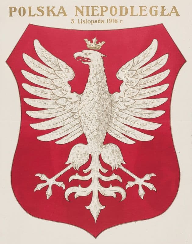 INDEPENDENT POLAND NOVEMBER 5, 1916 as a canvas print