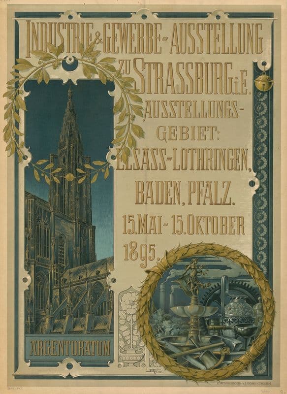 Industrie und Gewerbe-Ausstellung zu Strassburg as a canvas print
