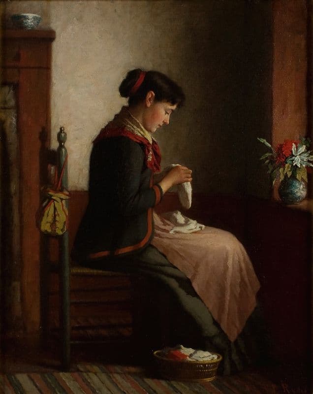 Industry (c.1870s) as a canvas print