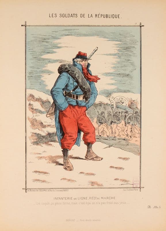 Infanterie de ligne, régiment de marche as a canvas print