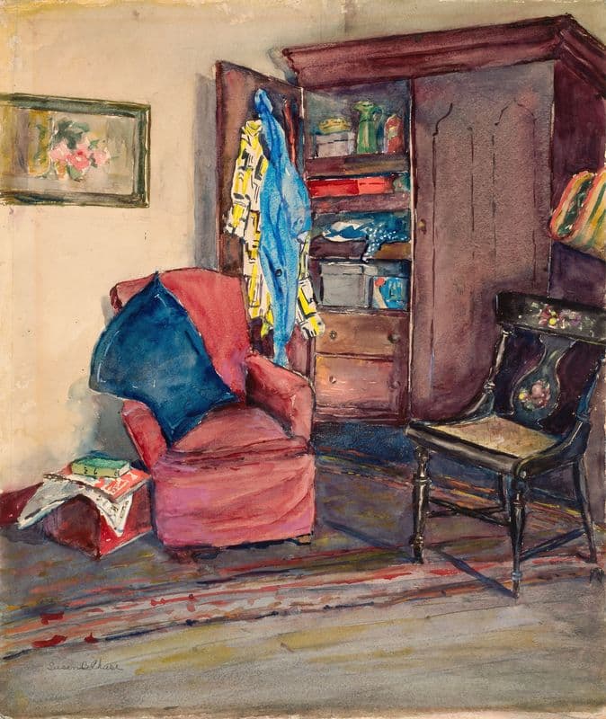 Interior (ca. 1933-1943) as a canvas print