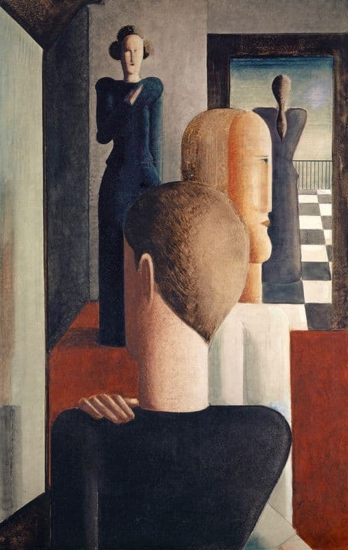 Interior with Five Figures, Roman as a canvas print