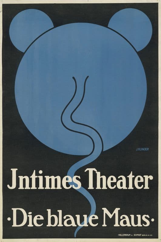 Intimes Theater; Die blaue Maus as a canvas print