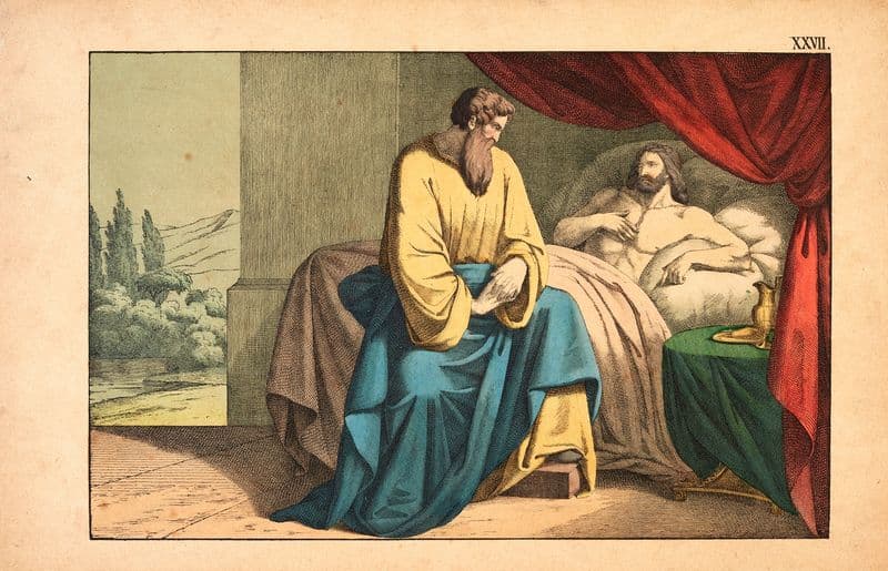 Isaiah and Hezekiah as a canvas print