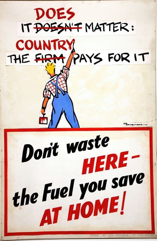 It does matter the country pays for it. Don’t waste here the fuel you save at home (between 1939 and 1946) as a canvas print