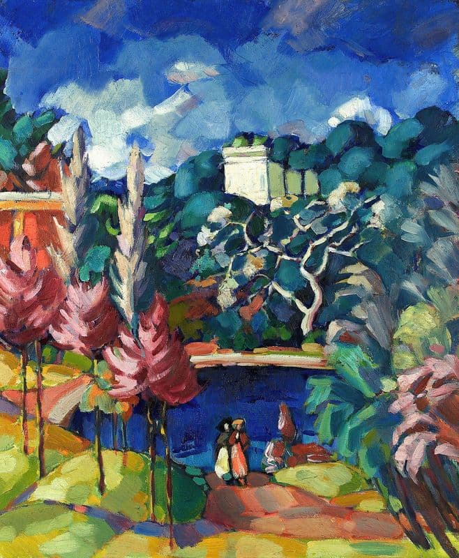 Itaalia maastik (between 1922 and 1923) as a canvas print