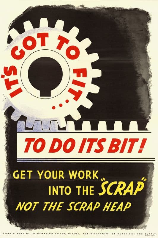 It’s Got to Fit…To Do it’s Bit! as a canvas print