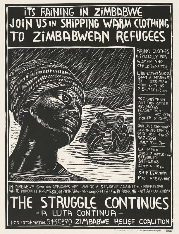 It’s raining in Zimbabwe as a canvas print