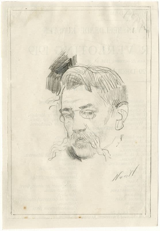 J.E. Karsen, schilder as a canvas print