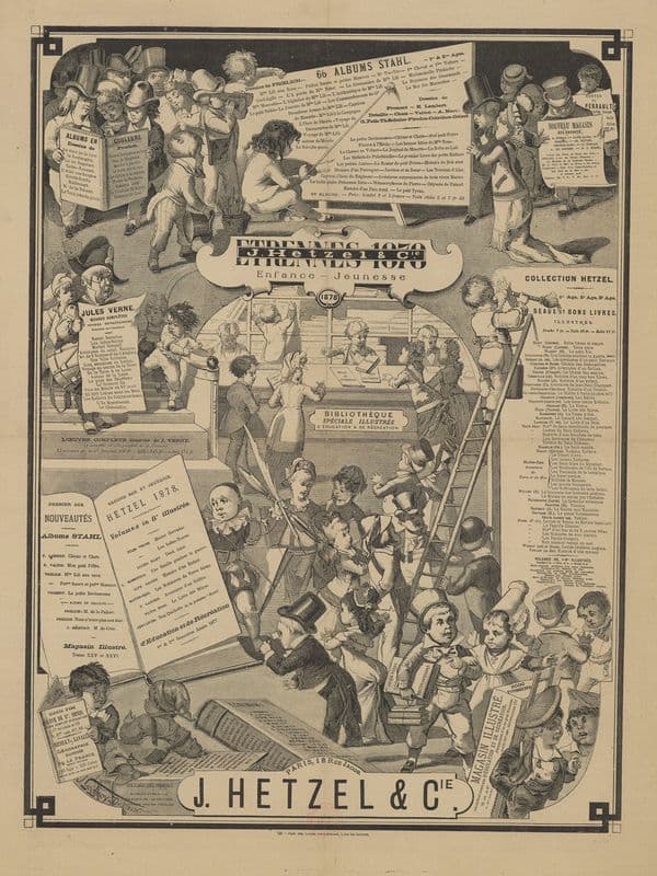 J. Hetzel & Cie… Étrennes 1878. Enfance-Jeunesse as a canvas print
