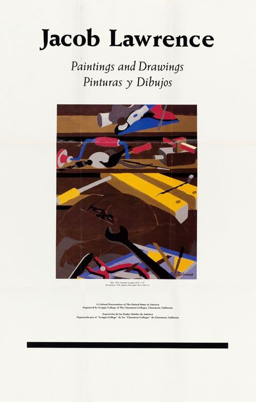 Jacob Lawrence: Printings and Drawings as a canvas print