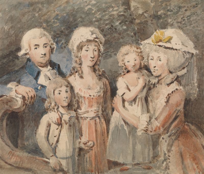 James Boswell and His Family as a canvas print