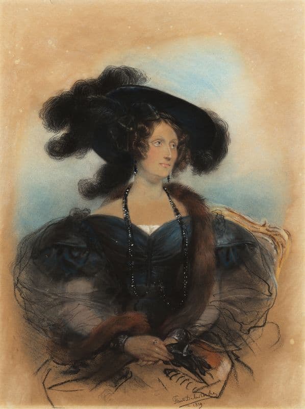 Jane Jarvis (1830-31) as a canvas print