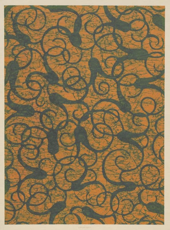 Javakunst-Papier (Wachsbatikpapier) (1924 - 1927) as a canvas print