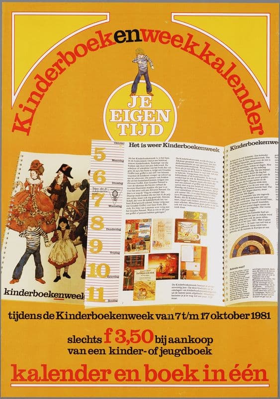 Je eigen tijd ; Kinderboekenweekkalender; kalender en boek in één as a canvas print