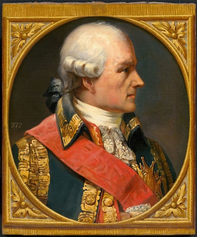 Jean Baptiste Donatien de Vimeur Rochambeau as a canvas print