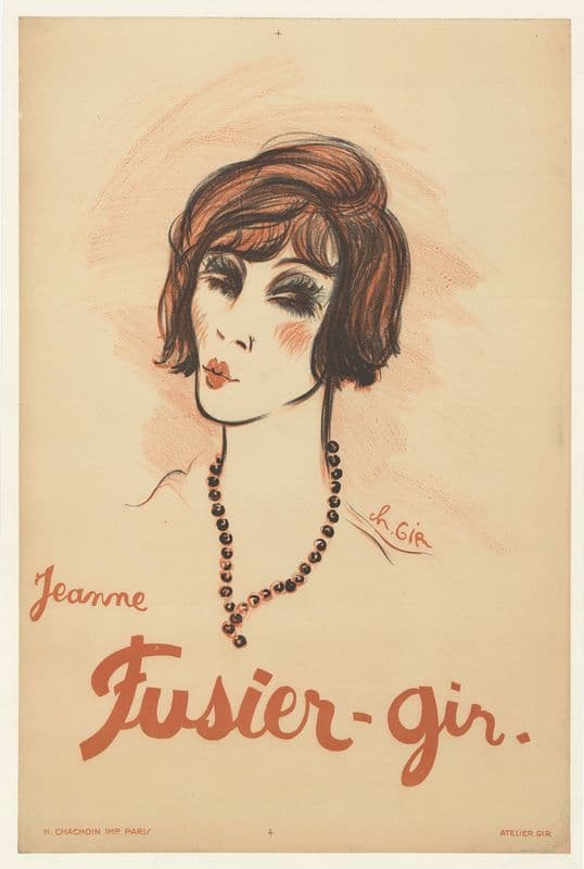 Jeanne Fusier-Gir (1920-1930) as a canvas print
