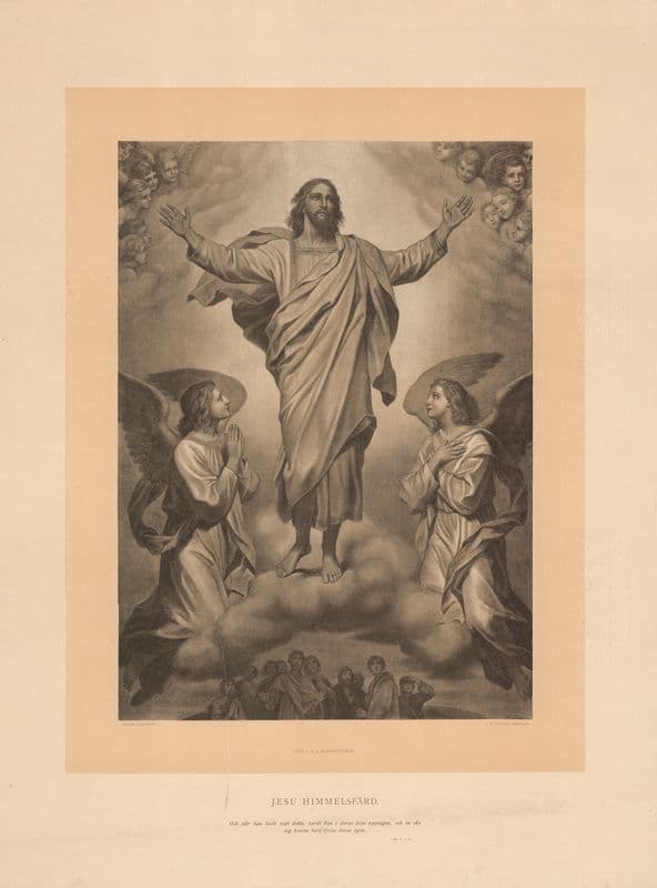 Jesu Himmelfart as a canvas print