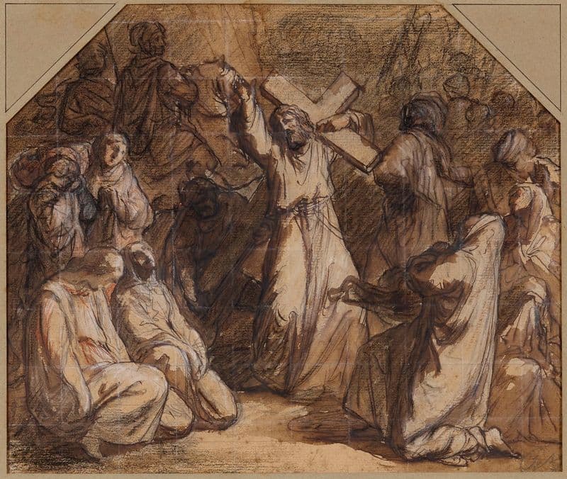 Jésus console les Saintes Femmes (19th century) as a canvas print
