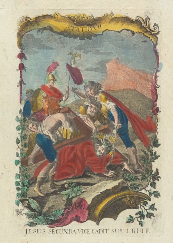 Jesus Secunda Vice Cadit Sub Cruce (1775 - 1800) as a canvas print