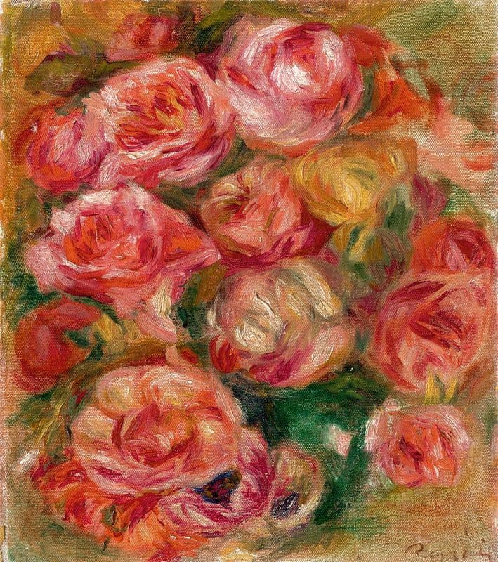 Jetée de roses as a canvas print