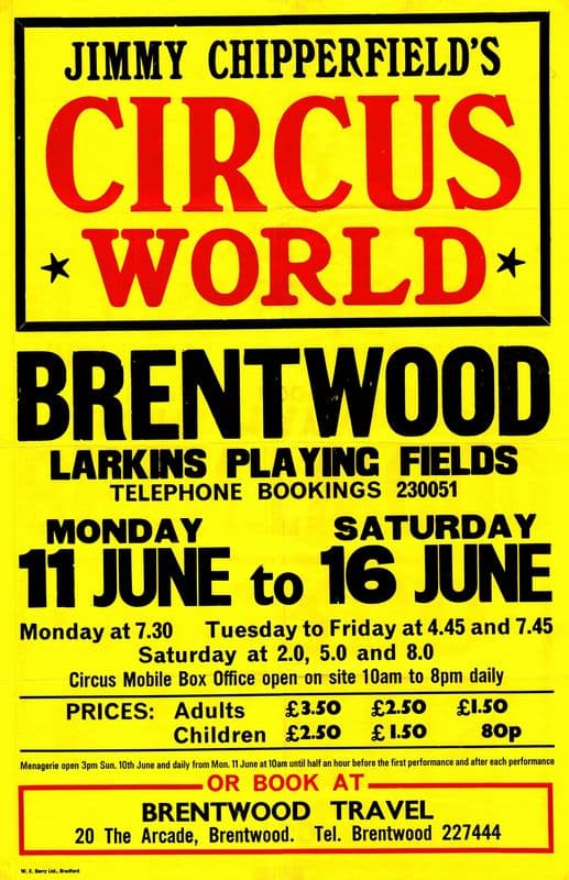 Jimmy Chipperfield’s Circus World as a canvas print