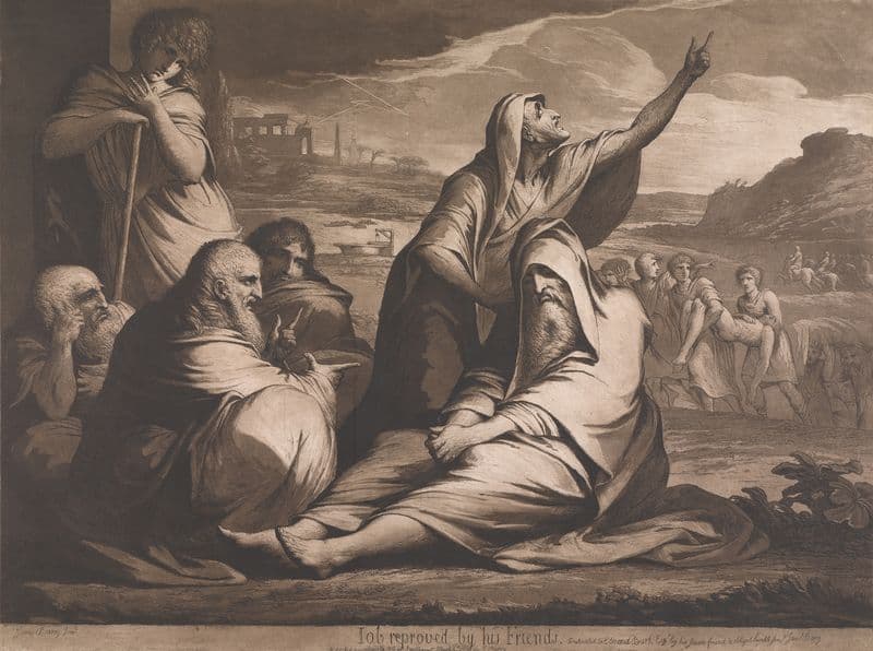 Job Reproved by his Friends as a canvas print