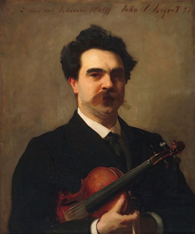 Johannes Wolff (1861–1931), Dutch violinist as a canvas print