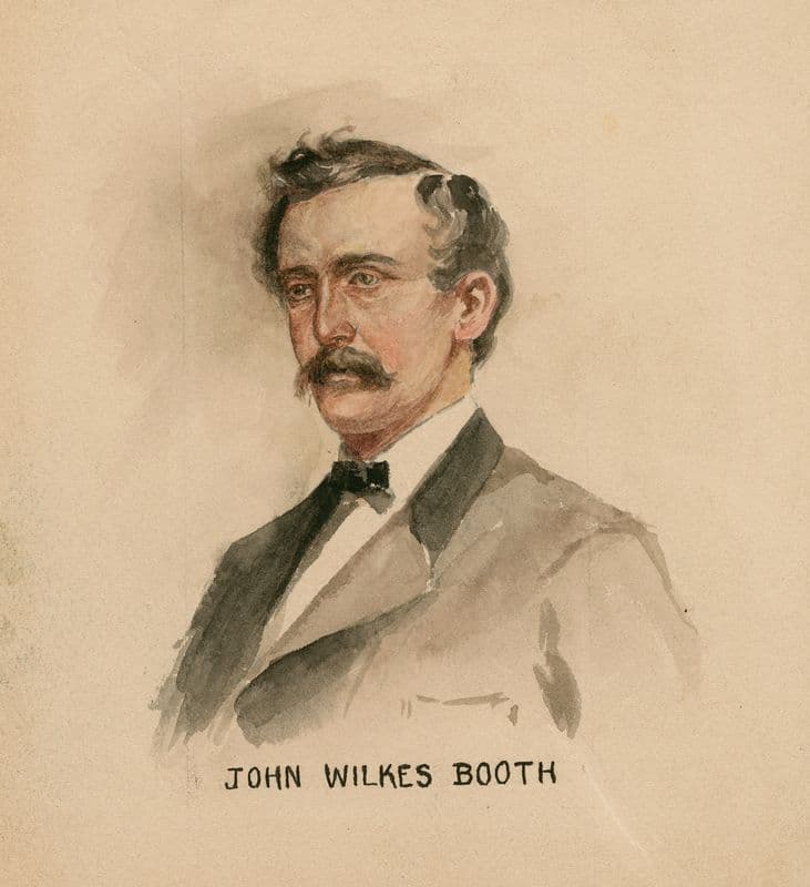 John Wilkes Booth as a canvas print